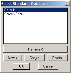 select standards database